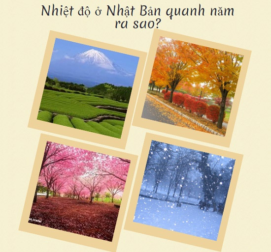 Nhiệt độ ở Nhật Bản quanh năm ra sao?