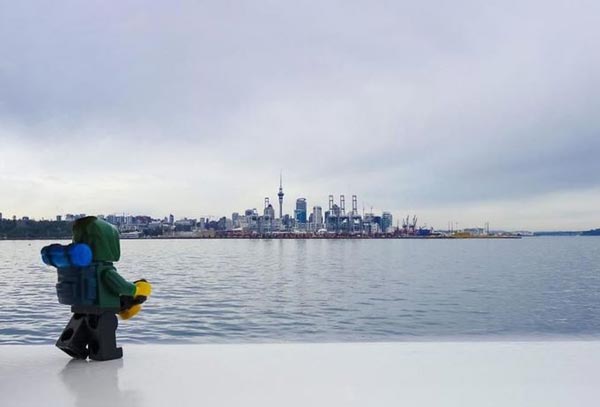Vẻ đẹp của New Zealand trên hành trình của 'phượt thủ Lego'