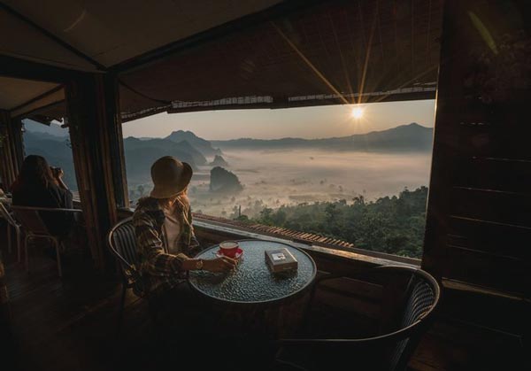 Quán cà phê cao hơn mây ở Thái Lan