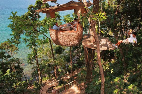 Resort Thái Lan nơi bạn được phục vụ bữa ăn lơ lửng giữa rừng