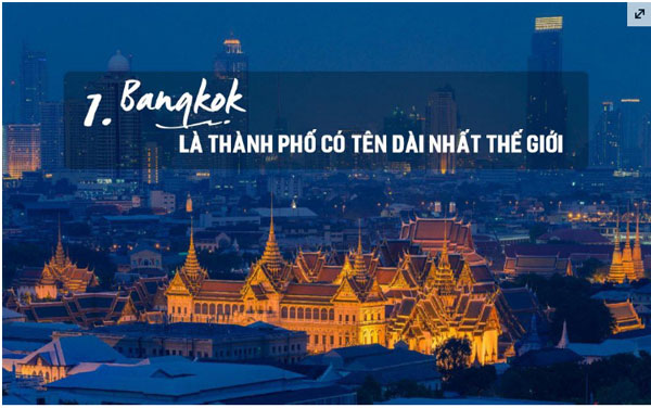 8 sự thật thú vị ít biết về Bangkok