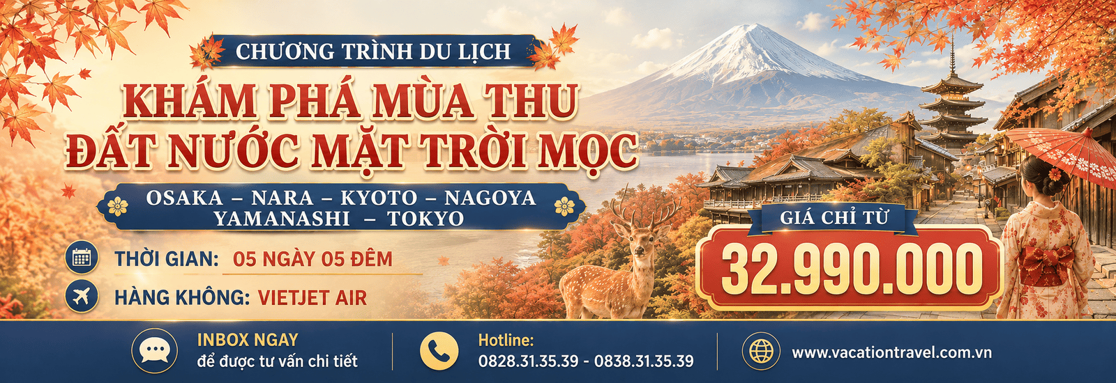 NHẬT BẢN MÙA LÁ ĐỎ