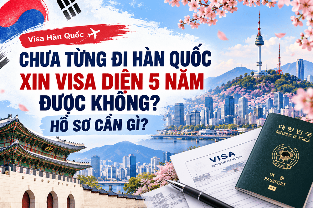CHƯA TỪNG ĐI HÀN QUỐC XIN VISA DIỆN 5 NĂM ĐƯỢC KHÔNG? HỒ SƠ CẦN GÌ?