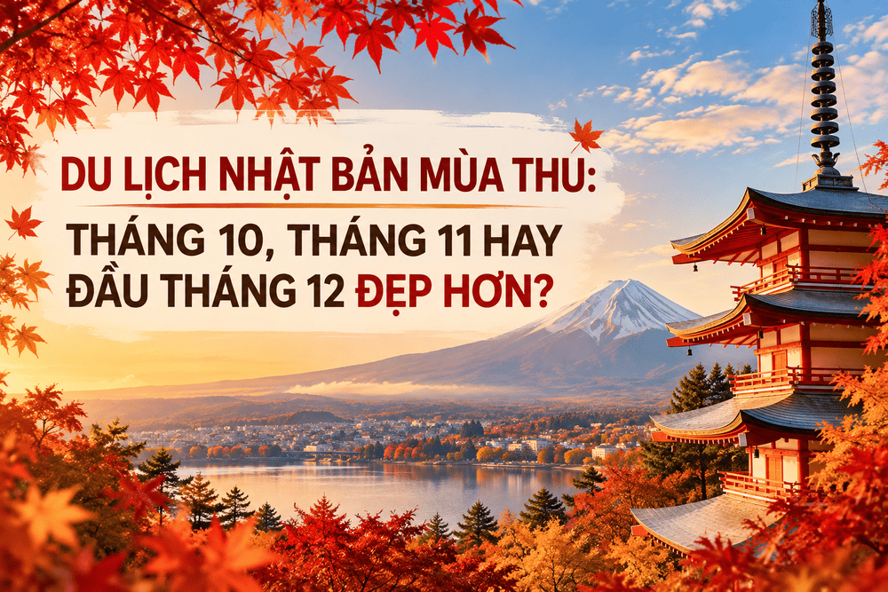 DU LỊCH NHẬT BẢN MÙA THU: THÁNG 10, THÁNG 11 HAY ĐẦU THÁNG 12 ĐẸP HƠN?