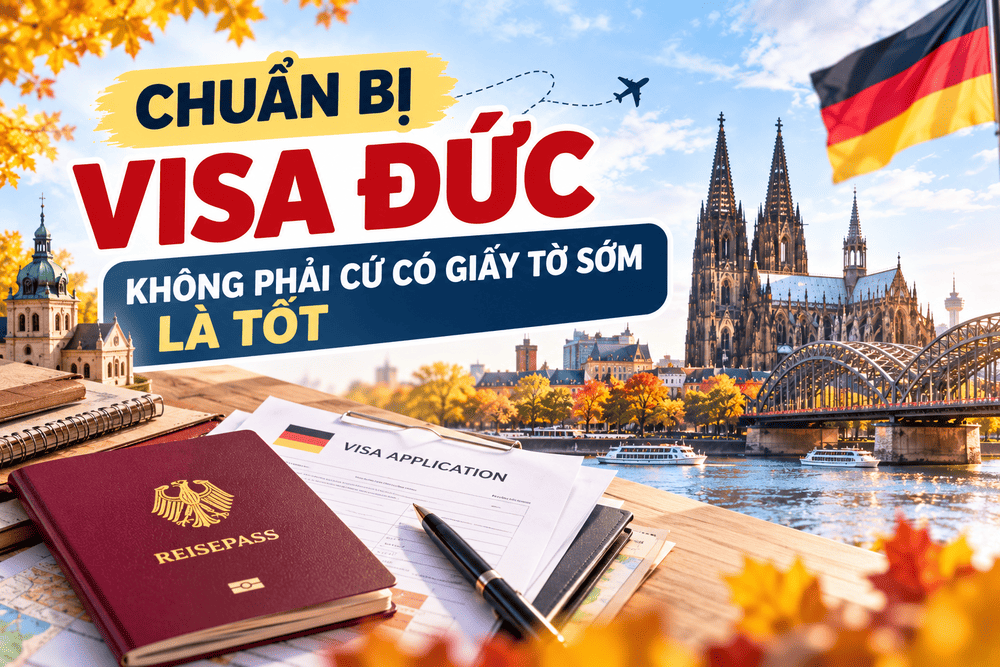 CHUẨN BỊ VISA ĐỨC – KHÔNG PHẢI CỨ CÓ GIẤY TỜ SỚM LÀ TỐT