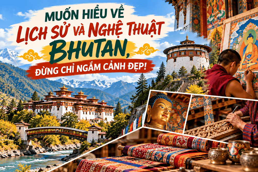MUỐN HIỂU VỀ LỊCH SỬ VÀ NGHỆ THUẬT BHUTAN, ĐỪNG CHỈ NGẮM CẢNH ĐẸP!