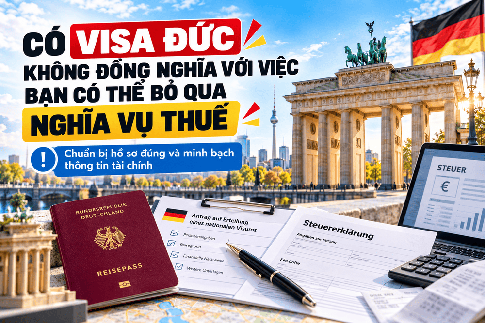 CÓ VISA ĐỨC KHÔNG ĐỒNG NGHĨA VỚI VIỆC BẠN CÓ THỂ BỎ QUA NGHĨA VỤ THUẾ