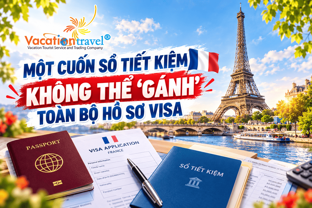 MỘT CUỐN SỔ TIẾT KIỆM KHÔNG THỂ “GÁNH” TOÀN BỘ HỒ SƠ VISA