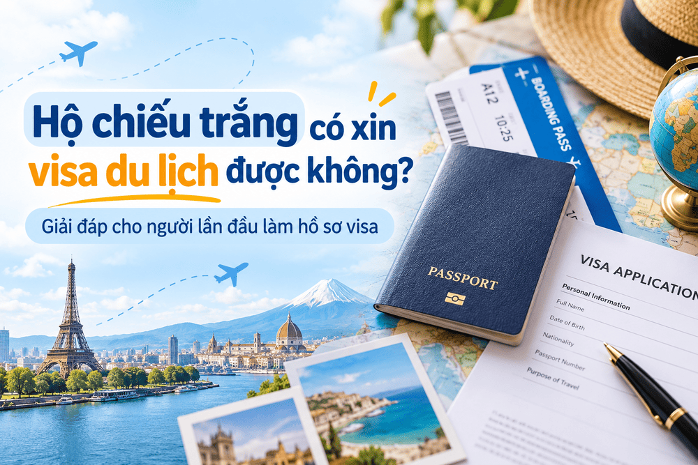 Hộ chiếu trắng có xin visa du lịch được không?