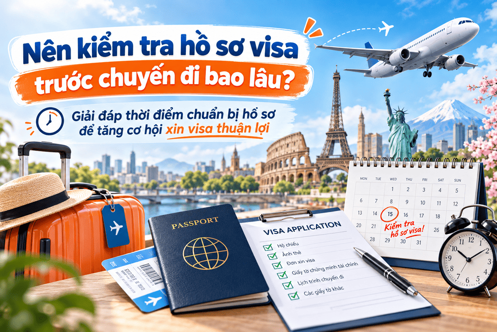 Nên kiểm tra hồ sơ visa trước chuyến đi bao lâu?