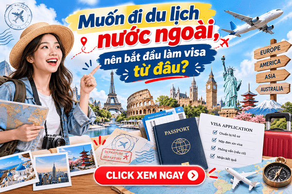 Muốn đi du lịch nước ngoài, nên bắt đầu làm visa từ đâu?